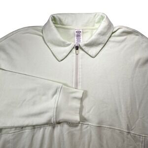 RBX Mint Green Quarter Zip Pullover Sweatshirt Ribbed Panels CR10005 Womens XL